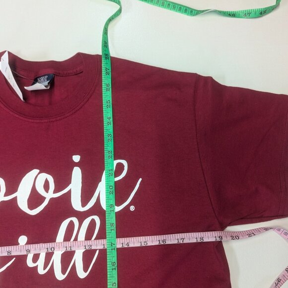 NWT MV Sport Burgundy Arkansas Razorback Tee Size Medium - Picture 8 of 9